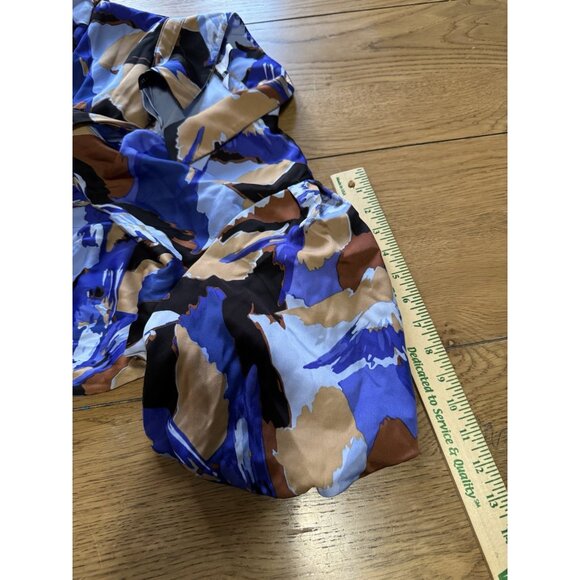 Nine West Shirt Dress Women Size XXL Midi Polyester Colorful Office Teacher City - Picture 6 of 12